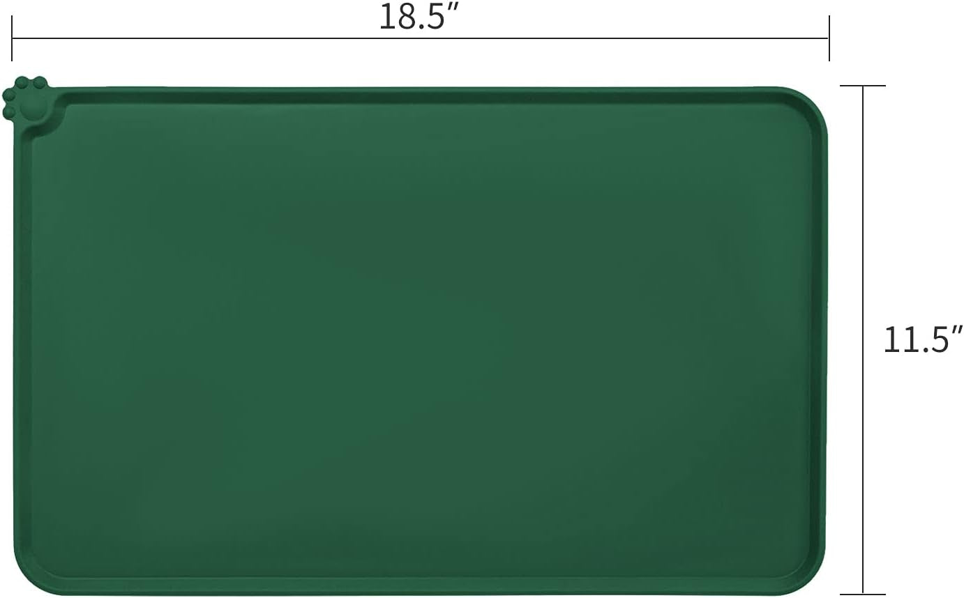 Silicone Waterproof Dog Cat Pet Feeding Mats,Anti Slip Pet Bowl Mats,Pet Feeding Mat