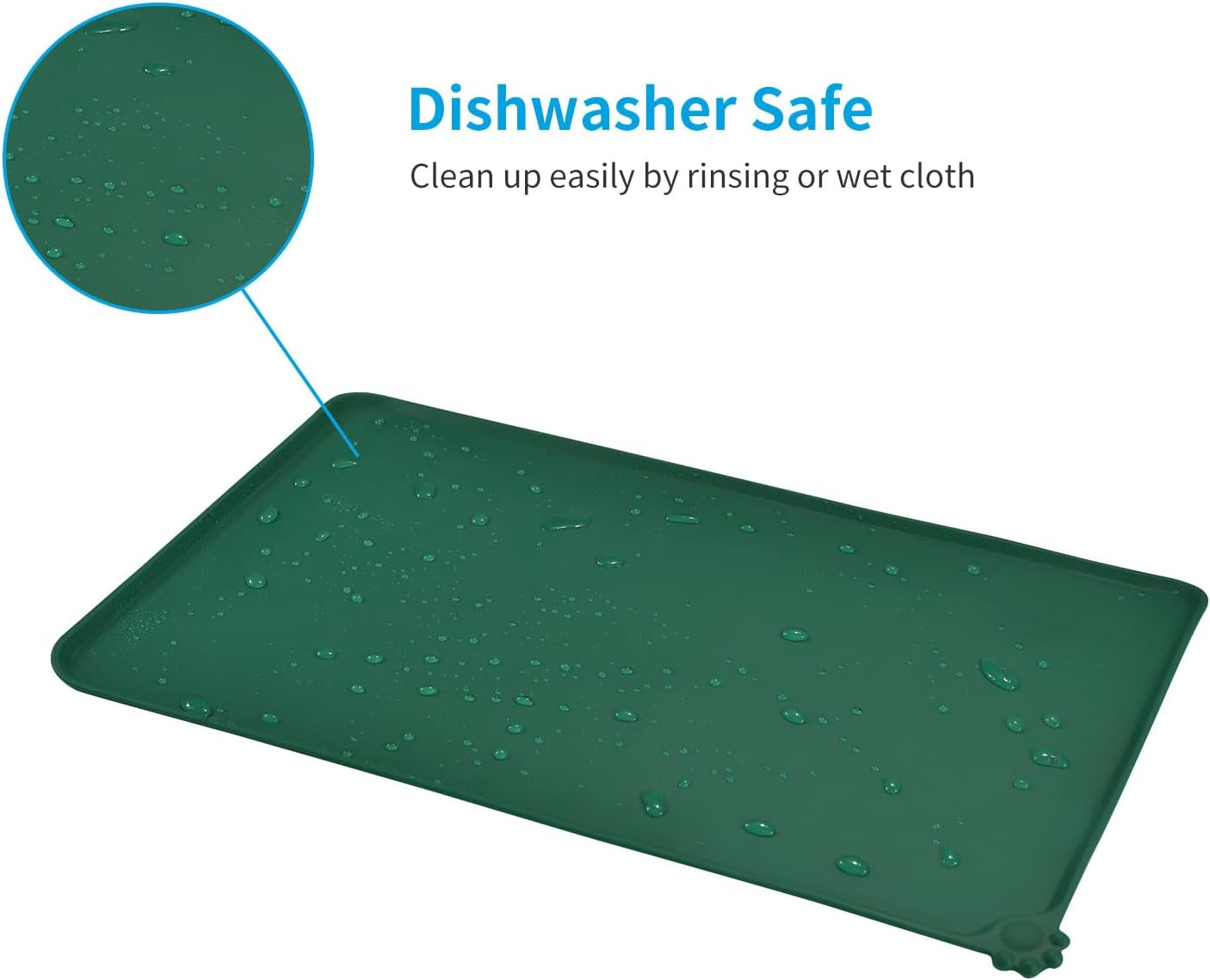 Silicone Waterproof Dog Cat Pet Feeding Mats,Anti Slip Pet Bowl Mats,Pet Feeding Mat