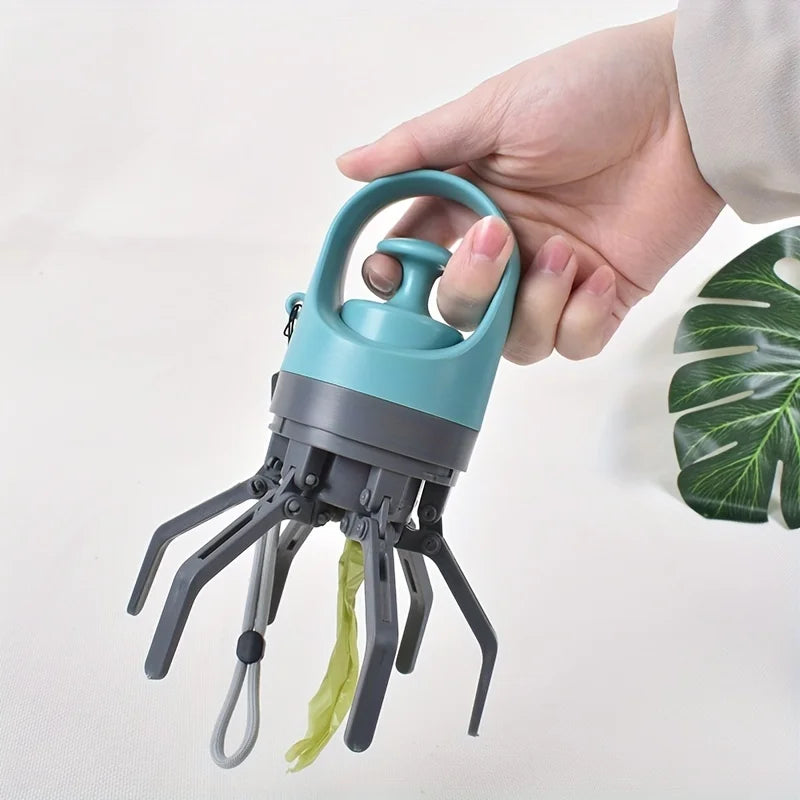 🐾 Portable Dog Poop Scooper with Built-in Bag Dispenser