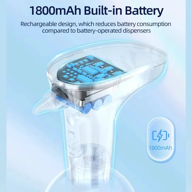 Automatic Foam Soap Dispenser for Pet Bathing – Cordless and Rechargeable