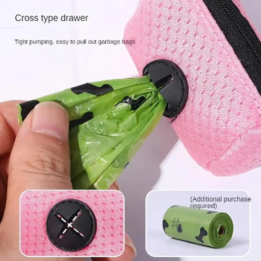 Hanging Dog Poop Bag Dispenser – Portable Waste Bag Holder for Walks