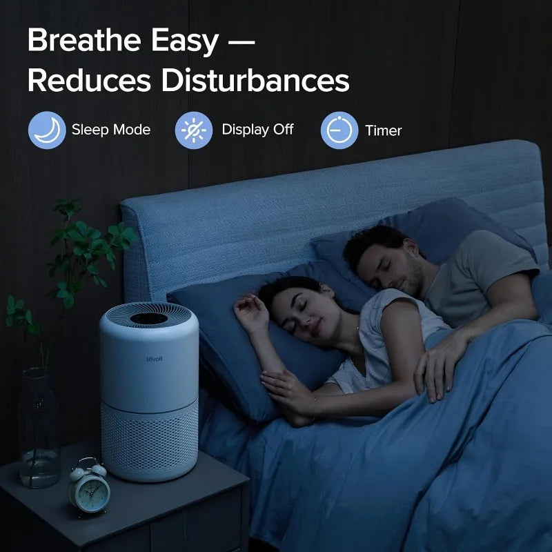 Air Purifier for Home - HEPA Filter for Allergies, Pets & Hair