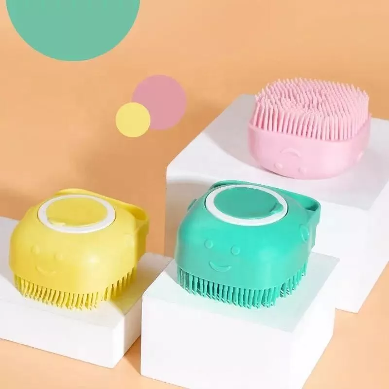 🐾 Pet Bliss Silicone Bath Brush – Soft & Gentle Grooming Tool for Cats & Dogs