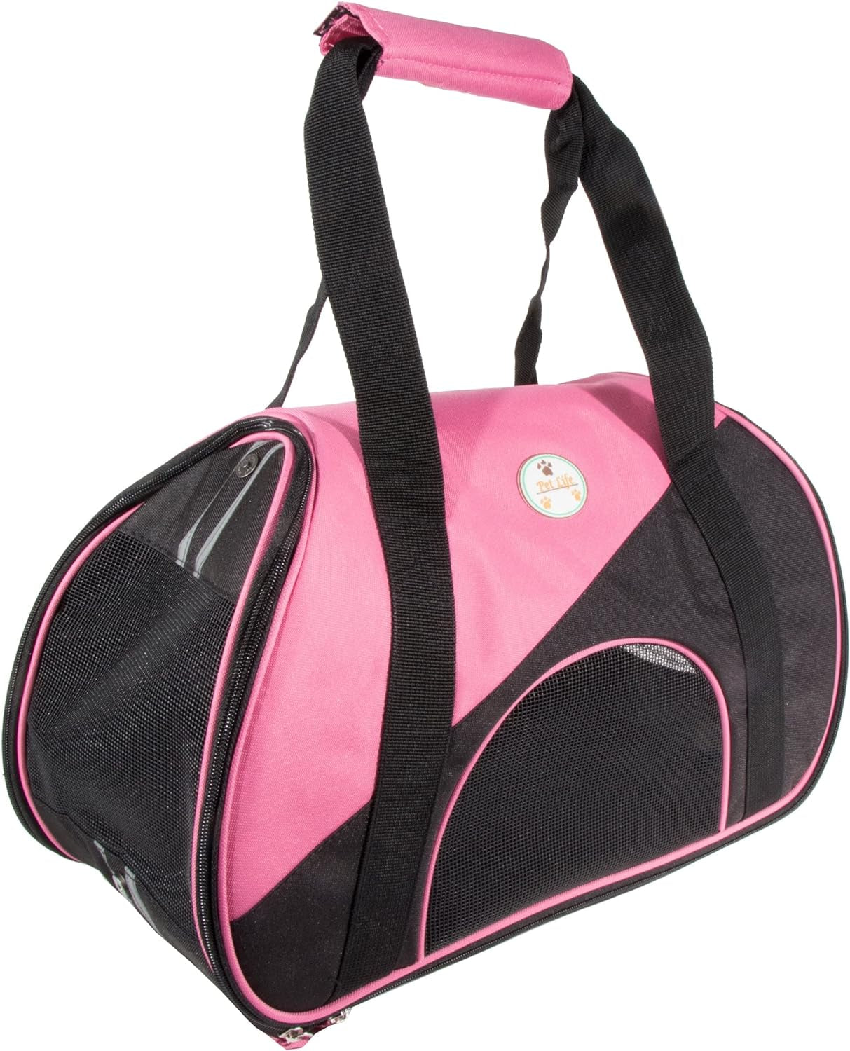'Zip-N-Go' Sporty Mesh Airline Pet Carrier - Folding and Collapsible Zippered Airline Dog Carrier - Travel Pet Carrier Includes Washable Pet Mat