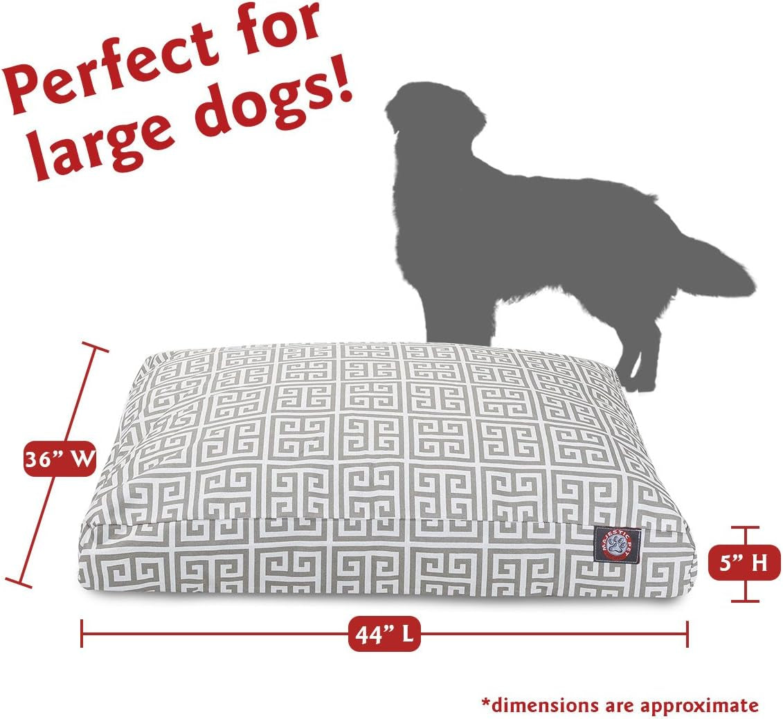 Towers Rectangle Pet Bed - Gray - Large