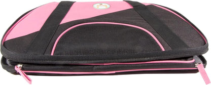 'Zip-N-Go' Sporty Mesh Airline Pet Carrier - Folding and Collapsible Zippered Airline Dog Carrier - Travel Pet Carrier Includes Washable Pet Mat