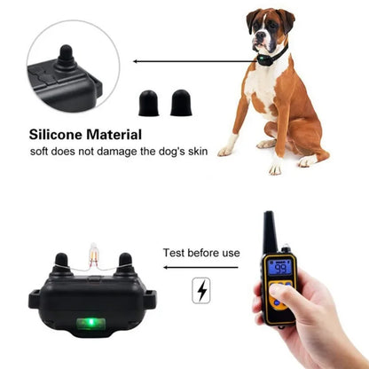 Remote Dog Training Collar – Waterproof Anti-Bark Rechargeable Control Device