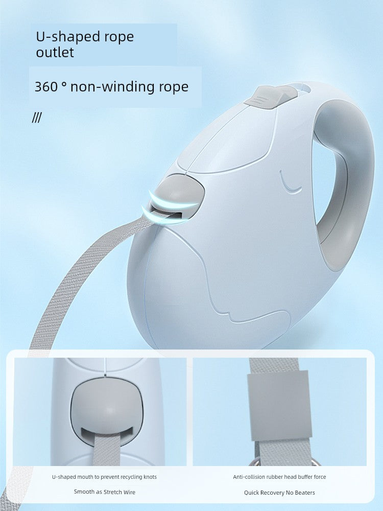 Automatic Dog Leash with Hand-Held Grip – Medium Size, Ideal for Trendy Pet Owners