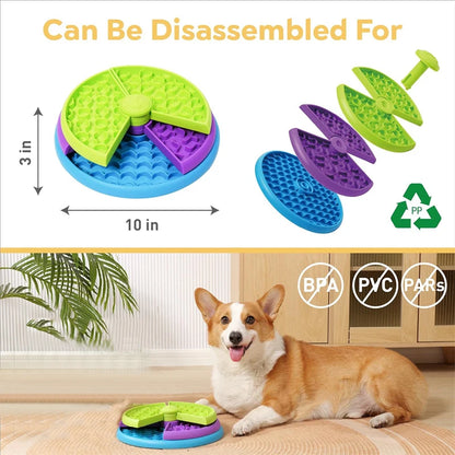 🐾 3-Layer Slow Feeder Puzzle Bowl for Dogs | Anti-Choking &amp; Non-Slip