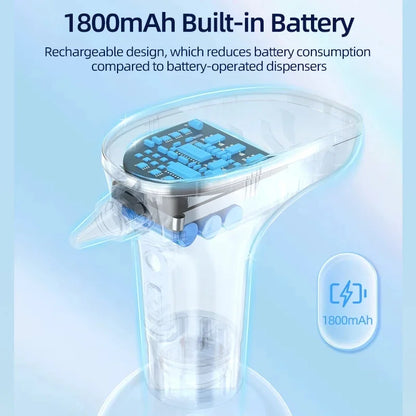 Automatic Foam Soap Dispenser for Pet Bathing – Cordless and Rechargeable