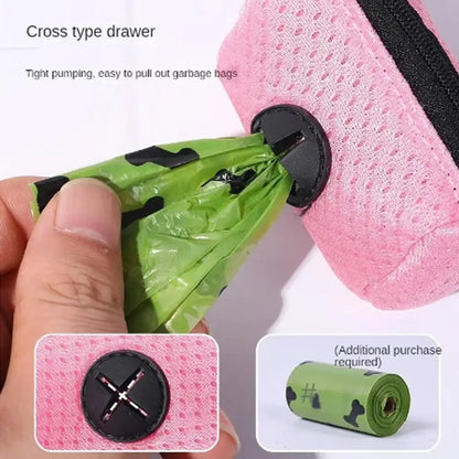 Hanging Dog Poop Bag Dispenser – Portable Waste Bag Holder for Walks