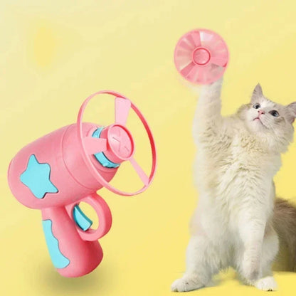 Interactive Cat Training Launcher Set – 15pcs Flying Discs with Sound for Kitten Playtime Fun