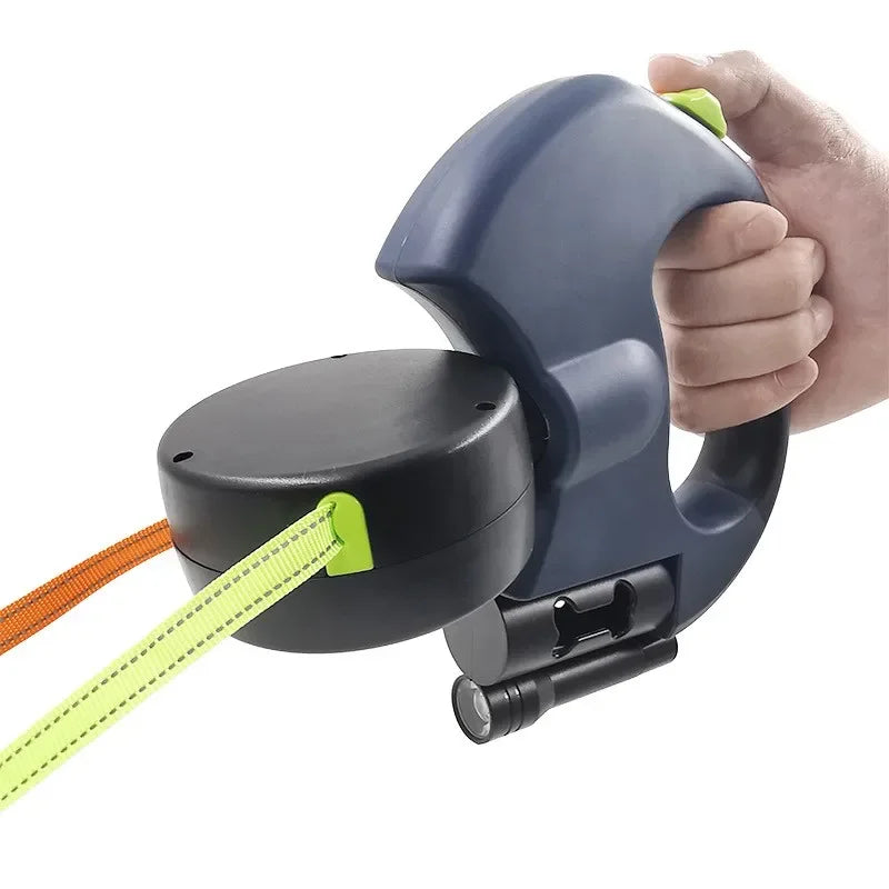 🐾 Dual Retractable Dog Leash – Tangle-Free Walking for Two Pets! 🐕