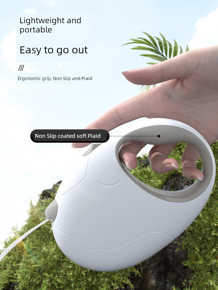 Automatic Dog Leash with Hand-Held Grip – Medium Size, Ideal for Trendy Pet Owners