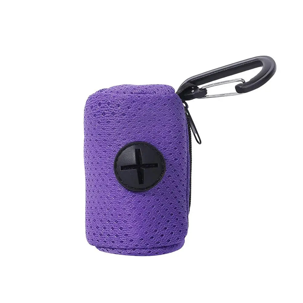 Hanging Dog Poop Bag Dispenser – Portable Waste Bag Holder for Walks