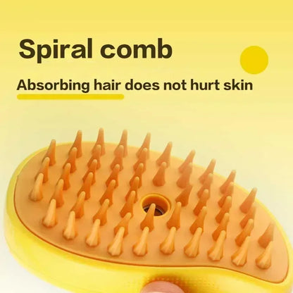 🐾 3-in-1 Steamy Pet Grooming Brush | Massage & Hair Removal for Cats & Dogs 🌟