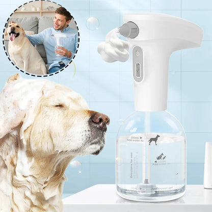 Automatic Foam Soap Dispenser for Pet Bathing – Cordless and Rechargeable