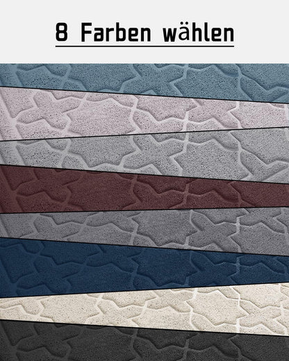 Cat Litter Mat, 35.4"X23.6" Litter Box Mat with Litter Lock Mesh, Soft Cat Litter Mat Litter Trapping Mat, Easy to Clean, Non-Slip, Water Resistant, Litter Free Floors, Beige