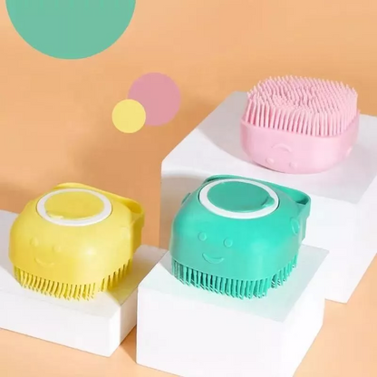 🐾 Pet Bliss Silicone Bath Brush – Soft &amp; Gentle Grooming Tool for Cats &amp; Dogs