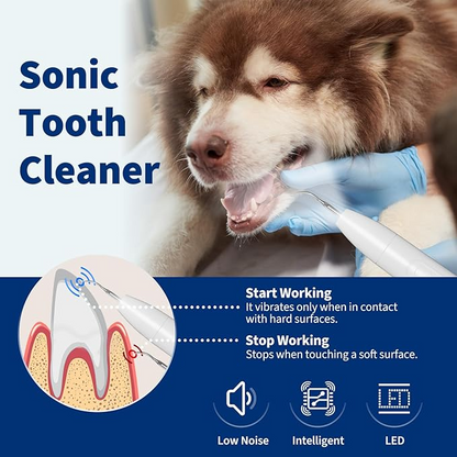 Ultrasonic Pet Teeth Cleaning Machine – Handheld Tartar Remover for Dogs &amp; Cats