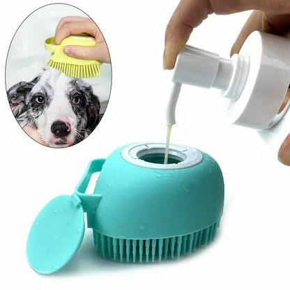 🐾 Pet Bliss Silicone Bath Brush – Soft &amp; Gentle Grooming Tool for Cats &amp; Dogs